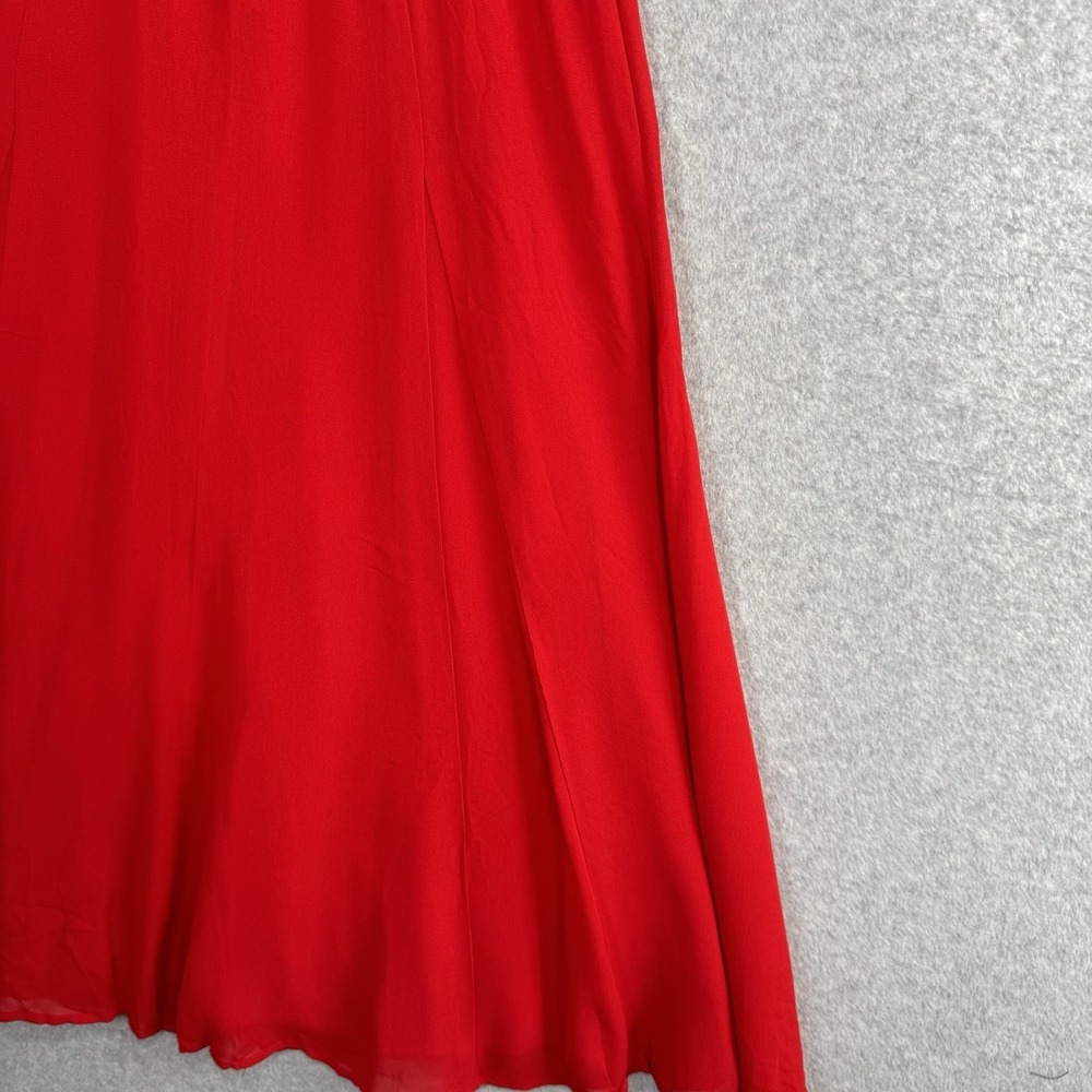 NWT Reformation Nadira Poinsettia Red Midi Dress 4P Sweetheart Bustier $278 - Picture 9 of 16